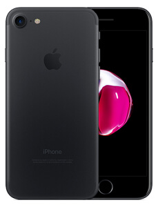 Apple iPhone 7 vorne und hinten nebeneinander abgebildet