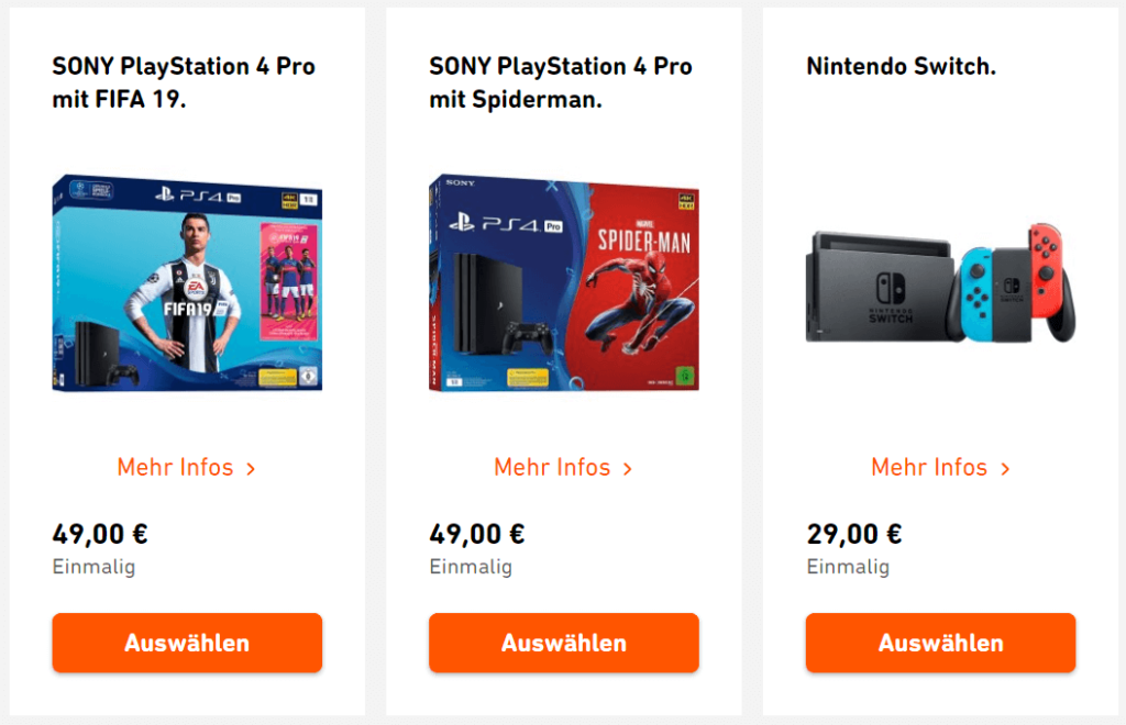 Prämie zum Stromanbieterwechsel von Yello-Strom: PS4 Pro plus FIFA 19, Sony Playstation 4 Pro inkl. Spiderman Spiel, Nintendo Switch